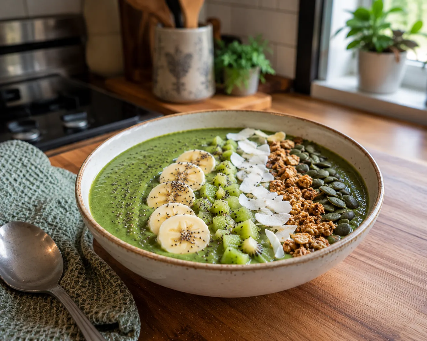 Green Detox Smoothie Bowl